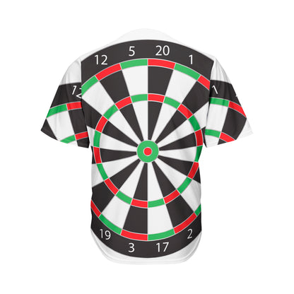 Classic Dartboard Print Men's Baseball Jersey