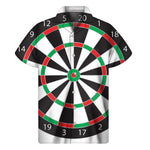 Classic Dartboard Print Men's Short Sleeve Shirt