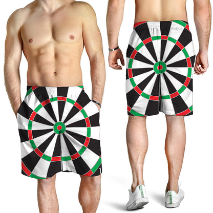Classic Dartboard Print Men's Shorts