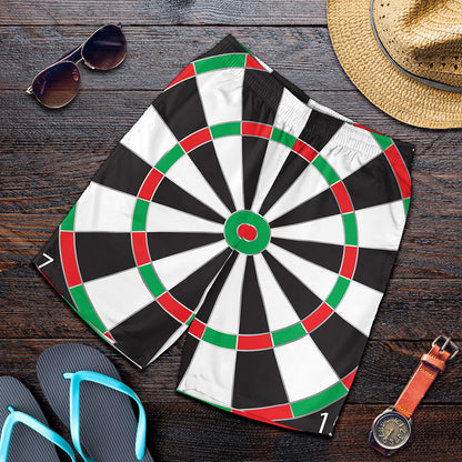 Classic Dartboard Print Men's Shorts