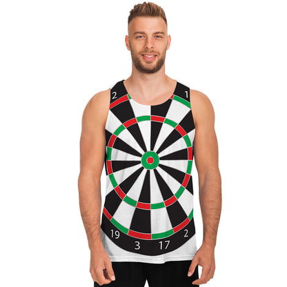Classic Dartboard Print Men's Tank Top