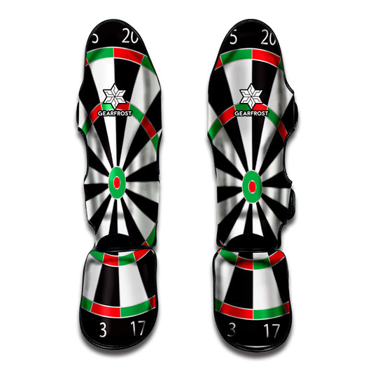 Classic Dartboard Print Muay Thai Shin Guard
