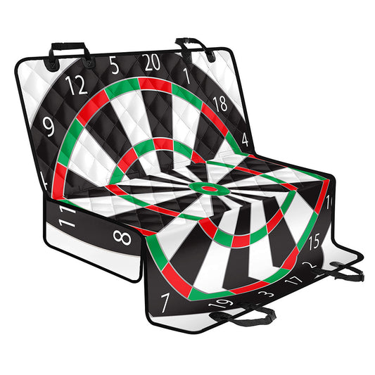 Classic Dartboard Print Pet Car Back Seat Cover