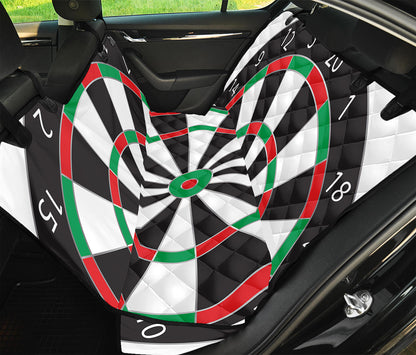 Classic Dartboard Print Pet Car Back Seat Cover