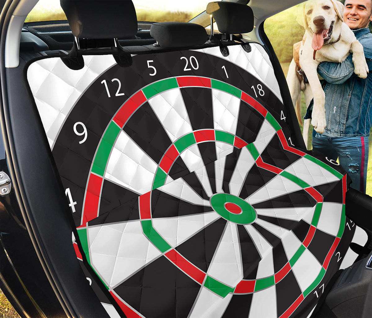 Classic Dartboard Print Pet Car Back Seat Cover