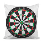 Classic Dartboard Print Pillow Cover