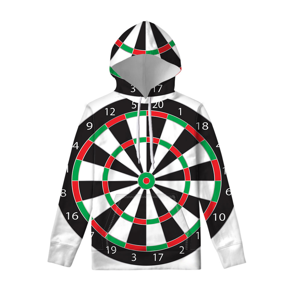 Classic Dartboard Print Pullover Hoodie