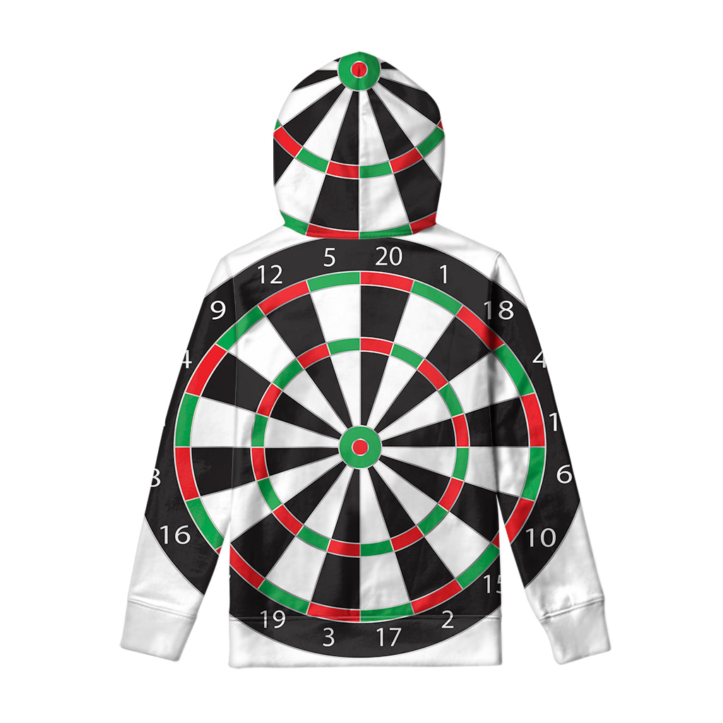 Classic Dartboard Print Pullover Hoodie
