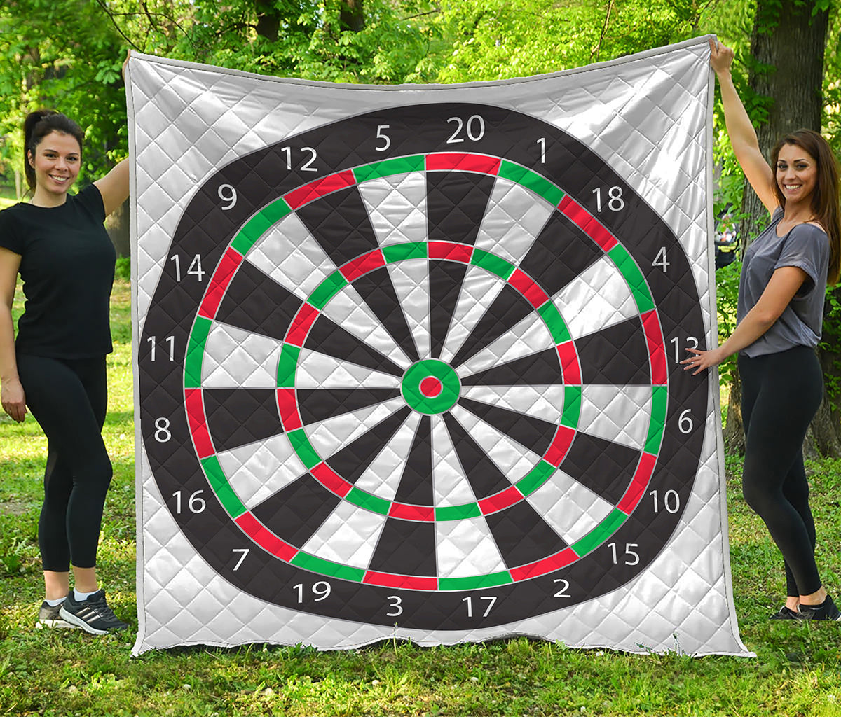 Classic Dartboard Print Quilt