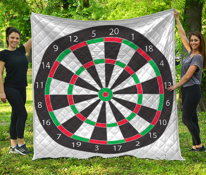 Classic Dartboard Print Quilt