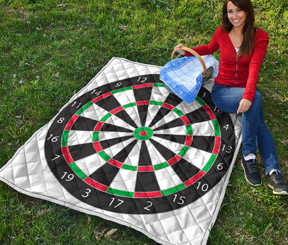 Classic Dartboard Print Quilt