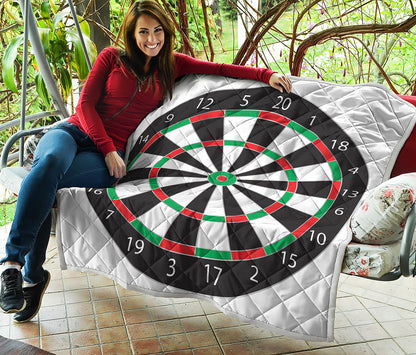 Classic Dartboard Print Quilt