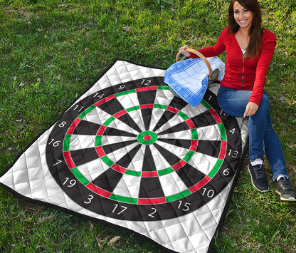 Classic Dartboard Print Quilt