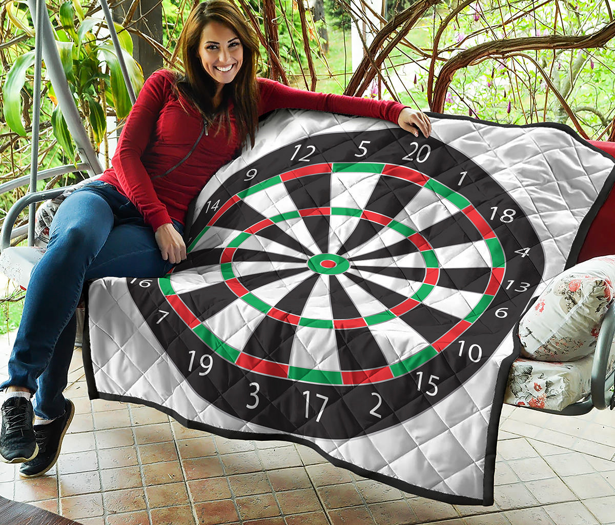 Classic Dartboard Print Quilt