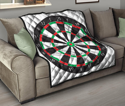 Classic Dartboard Print Quilt