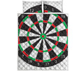 Classic Dartboard Print Quilt Bed Set