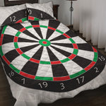 Classic Dartboard Print Quilt Bed Set