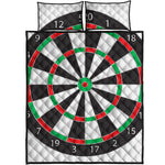 Classic Dartboard Print Quilt Bed Set