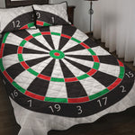 Classic Dartboard Print Quilt Bed Set