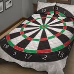 Classic Dartboard Print Quilt Bed Set