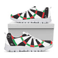 Classic Dartboard Print White Running Shoes