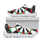 Classic Dartboard Print White Sneakers