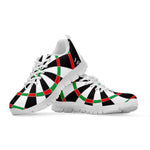 Classic Dartboard Print White Sneakers