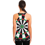 Classic Dartboard Print Women's Racerback Tank Top