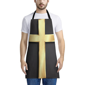 Classic Golden Cross Print Apron