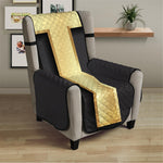 Classic Golden Cross Print Armchair Protector