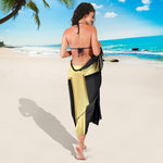 Classic Golden Cross Print Beach Sarong Wrap