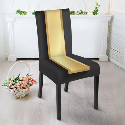 Classic Golden Cross Print Dining Chair Slipcover