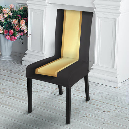 Classic Golden Cross Print Dining Chair Slipcover