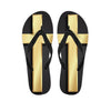 Classic Golden Cross Print Flip Flops