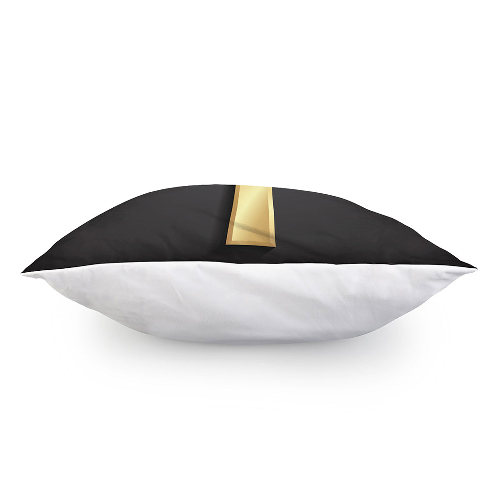 Classic Golden Cross Print Pillow Cover