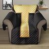 Classic Golden Cross Print Recliner Protector