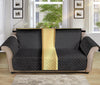 Classic Golden Cross Print Sofa Protector