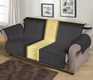 Classic Golden Cross Print Sofa Protector