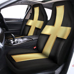 Classic Golden Cross Print Universal Fit Car Seat Covers