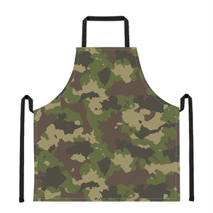 Classic Green Camouflage Print Apron