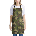 Classic Green Camouflage Print Apron