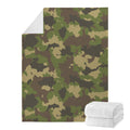 Classic Green Camouflage Print Blanket