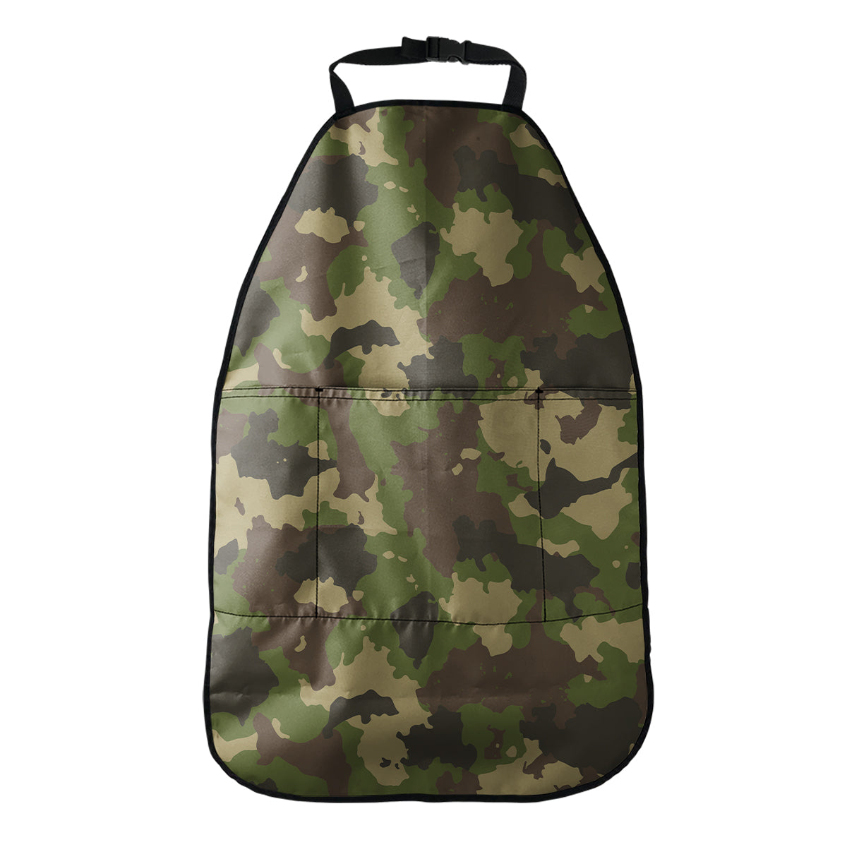 Classic Green Camouflage Print Car Seat Organizers