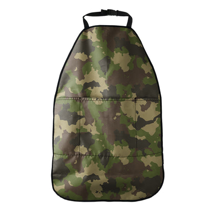 Classic Green Camouflage Print Car Seat Organizers