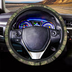 Classic Green Camouflage Print Car Steering Wheel Cover