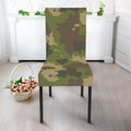 Classic Green Camouflage Print Dining Chair Slipcover
