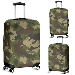 Classic Green Camouflage Print Luggage Cover GearFrost
