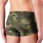 Classic Green Camouflage Print Men's Boxer Briefs