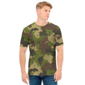 Classic Green Camouflage Print Men's T-Shirt