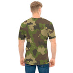 Classic Green Camouflage Print Men's T-Shirt